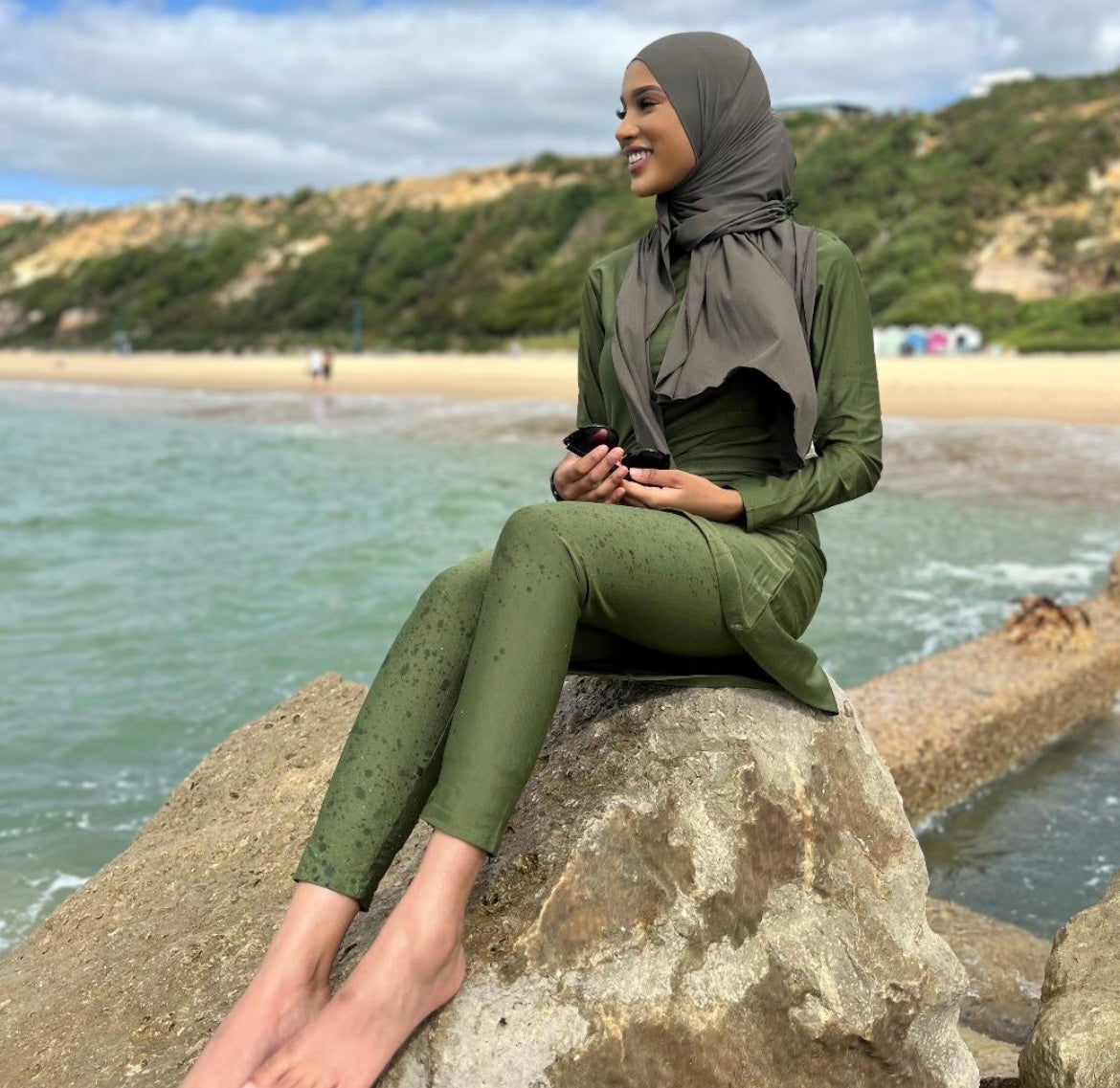 Tropical Green - Modest Swimsuit
