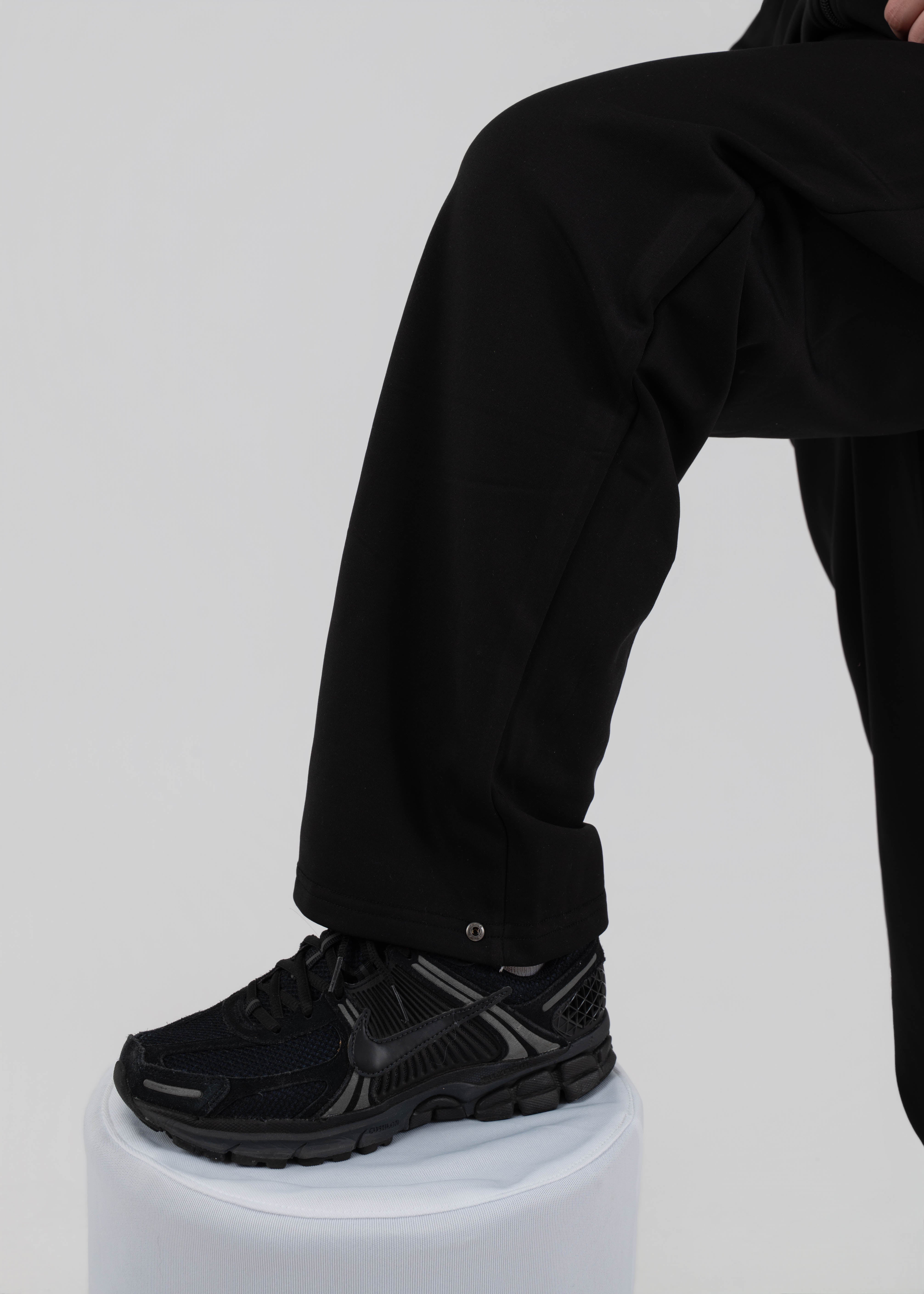 Fearless Button Pants - Straight Loose Pants