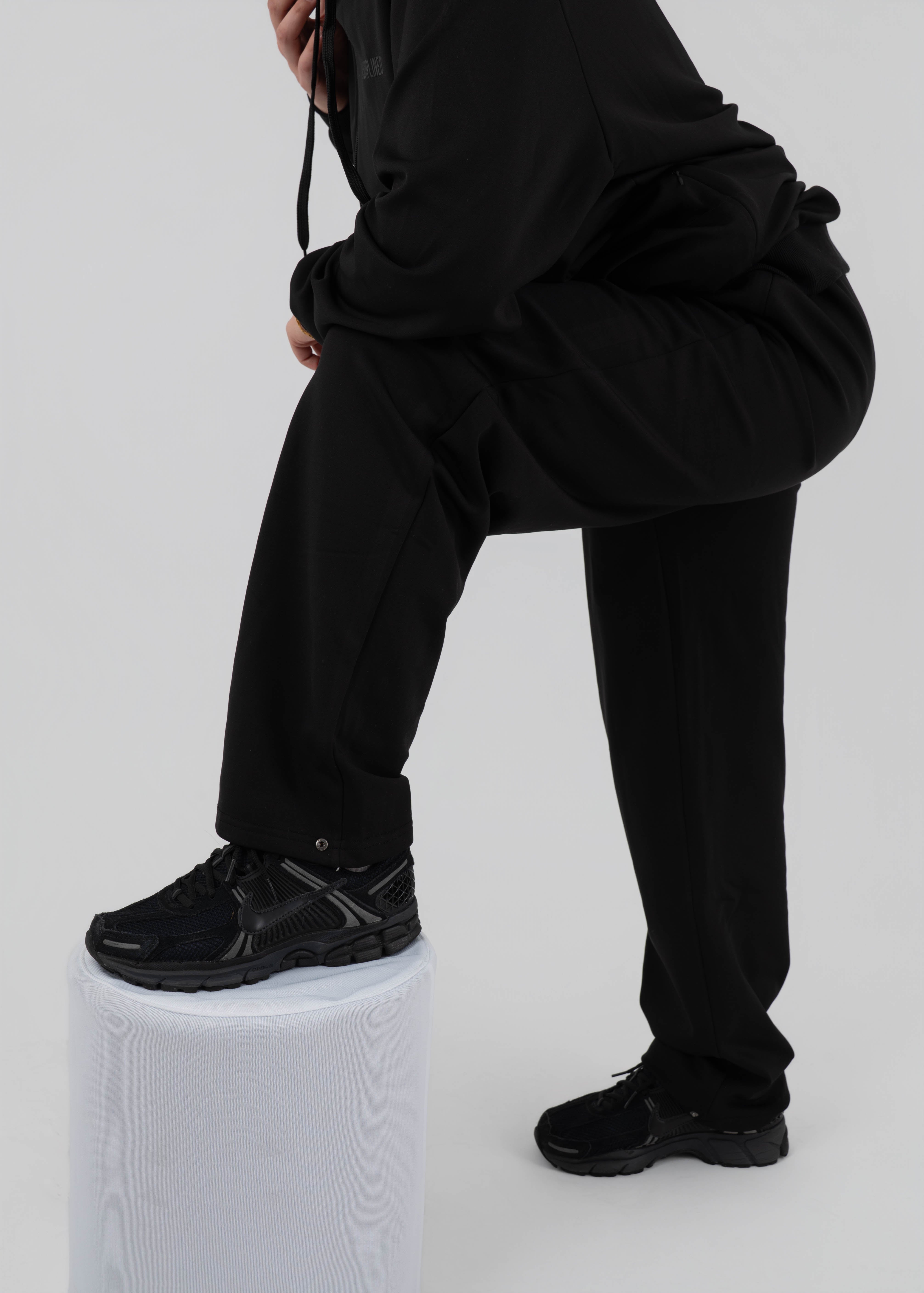 Fearless Button Pants - Straight Loose Pants