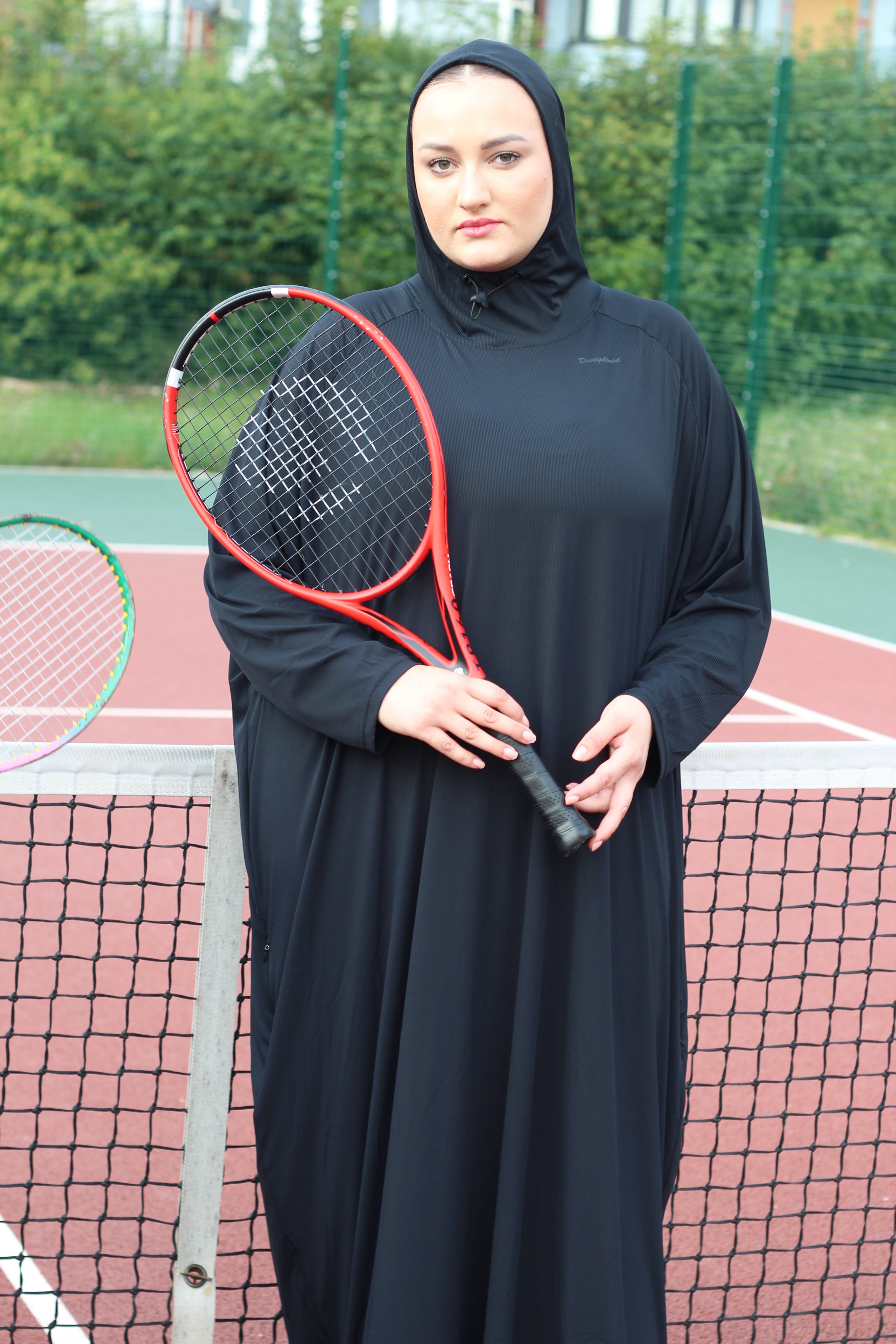 The Black Active Abaya - Modest Activewear/Swimwear Abaya
