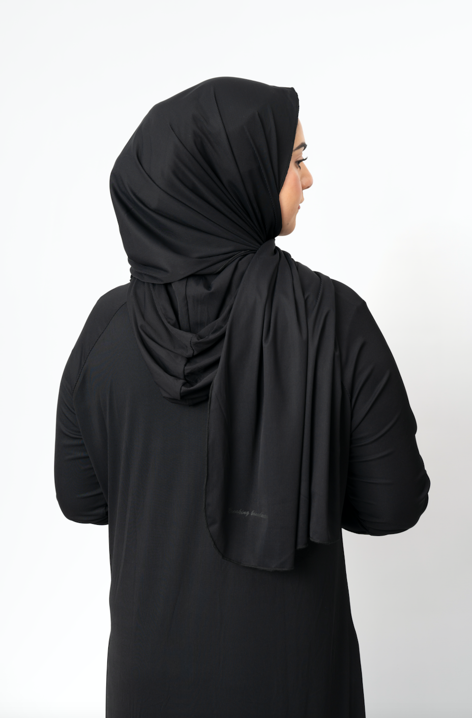 Active/Swimming Hijab - Discrete Black